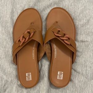 EUC!  FlitFlop Leather Sandals in Size 9